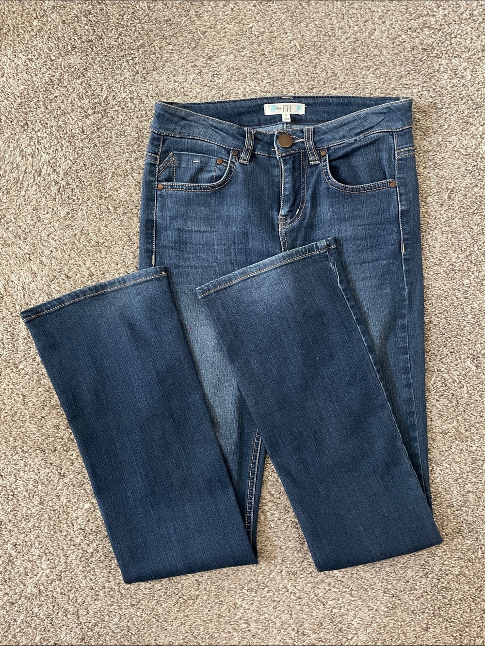 love, Fire Dark Blue Bootcut Jeans